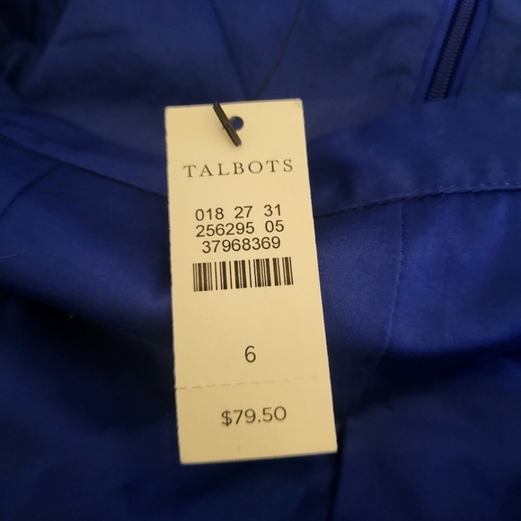 Talbots NWT New Blue Skirt With Lining Size 6 - Picture 3 of 3